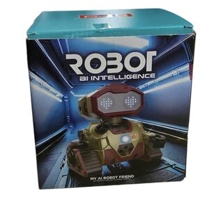 AI Intelligence Robot Toy - Red and Gold